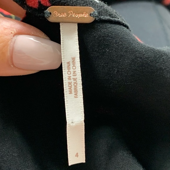 Free People Tegan Floral Print Mini Long Sleeve Dress - Picture 10 of 15